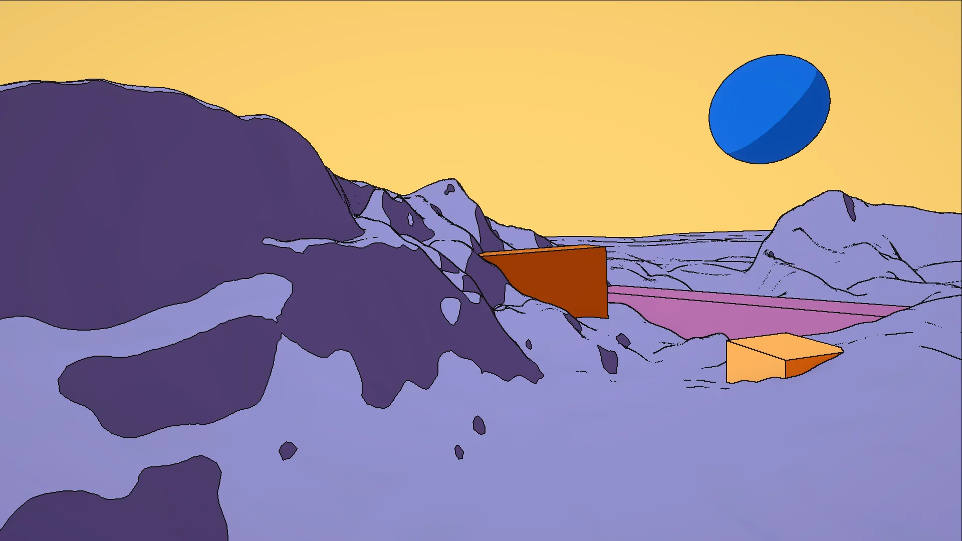 Test scene with celshading