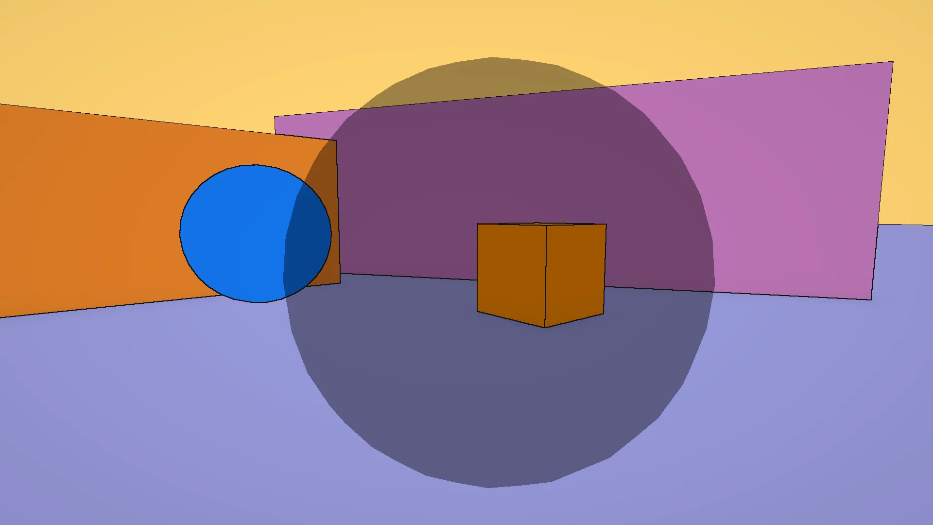 Transparent bubble in the scene, no outline