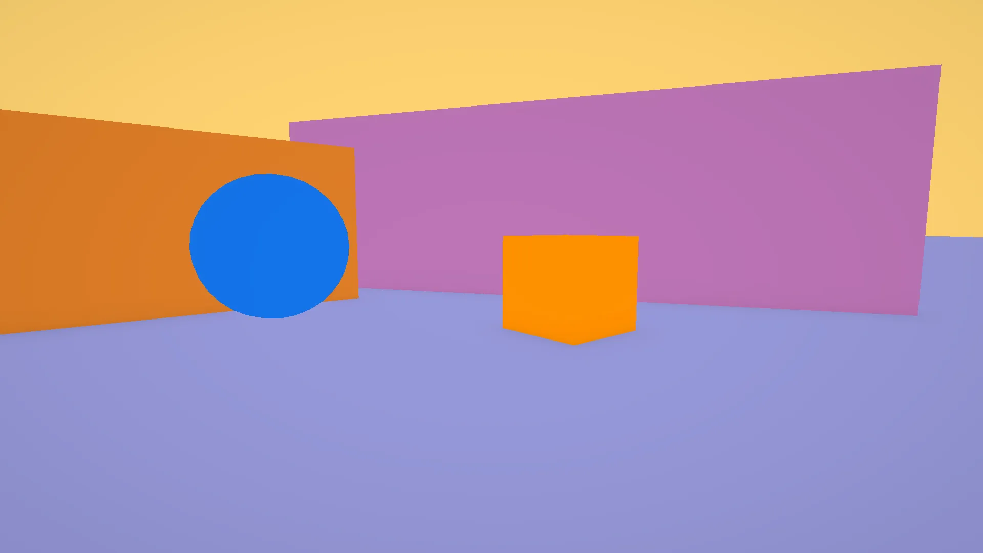 Test scene with placeholder unlit materials